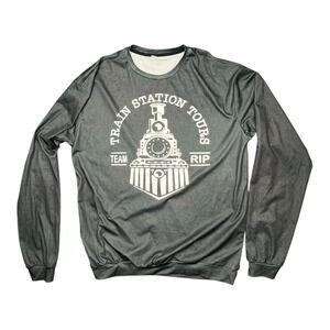 Yellowstone Team Rip Train‎ Station Tours Men's Long Sleeve Shirt 3XL